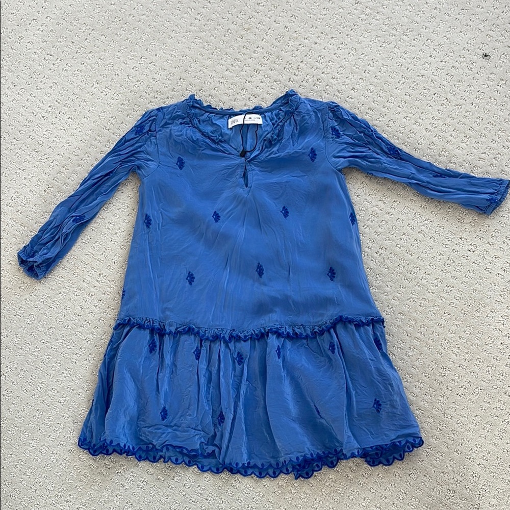 Zara Blue Silk dress